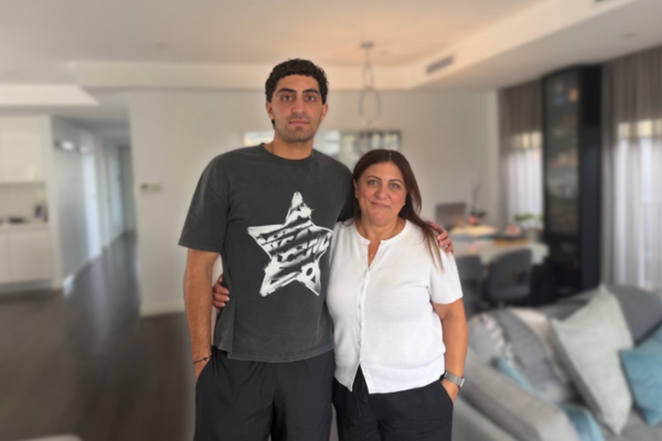 Patient PJ with his mum Silvana for Austin Health's ICU Tax Appeal